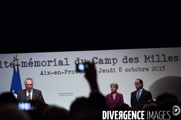Hollande au Mémorial du camp des Milles