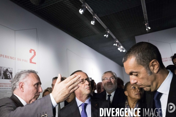 Hollande au Mémorial du camp des Milles
