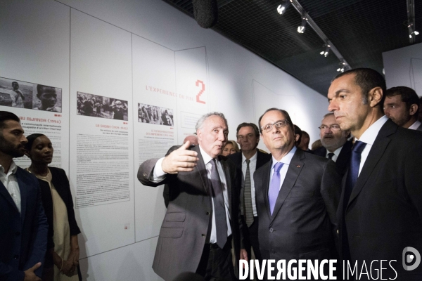 Hollande au Mémorial du camp des Milles