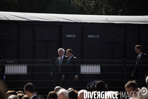 Hollande au Mémorial du camp des Milles