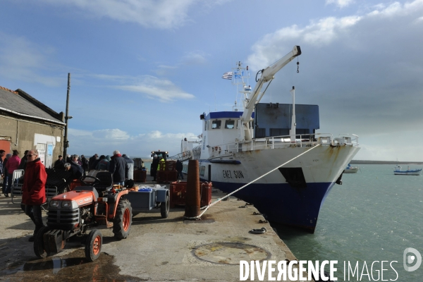 La vie quotidienne sur l île de Sein en hiver