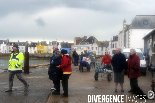 La vie quotidienne sur l île de Sein en hiver