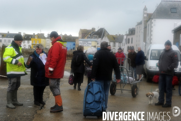 La vie quotidienne sur l île de Sein en hiver