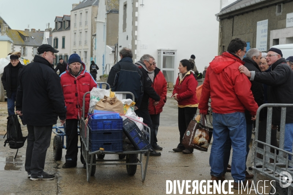 La vie quotidienne sur l île de Sein en hiver