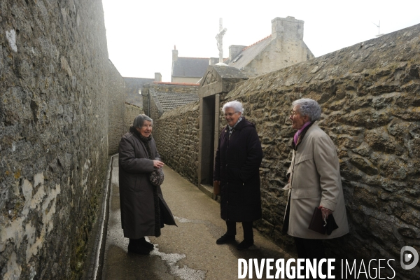La vie quotidienne sur l île de Sein en hiver