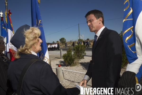 Manuel Valls au mémorial de Rivesaltes