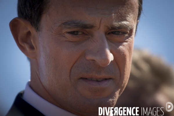 Manuel Valls au mémorial de Rivesaltes