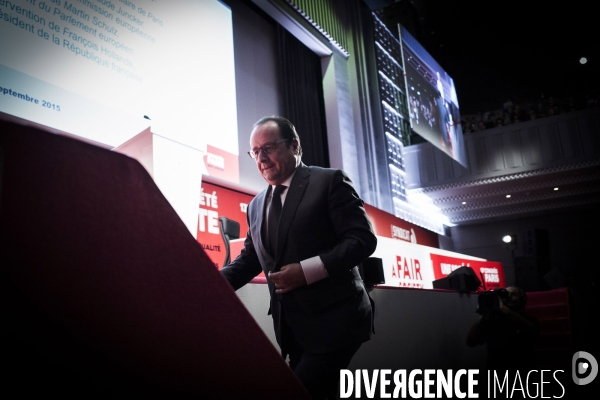Francois HOLLANDE, 13eme congres de la Confederation europeenne des syndicats.