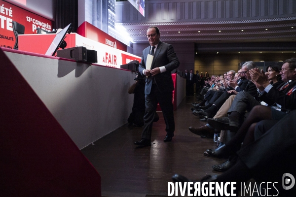 Francois HOLLANDE, 13eme congres de la Confederation europeenne des syndicats.