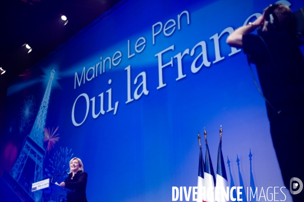 Marine le Pen au Zénith, Paris, 17/03/2012
