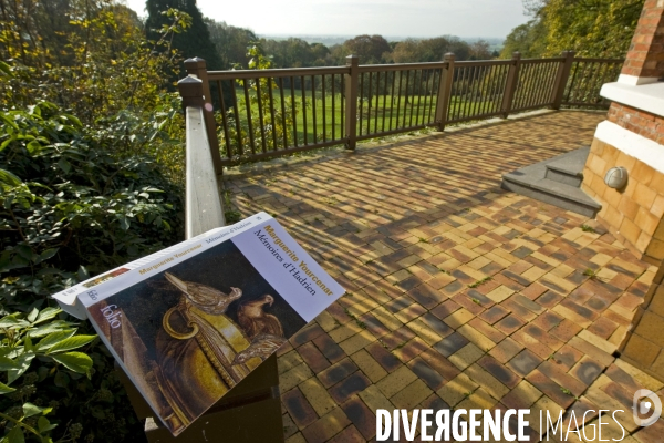 La villa Marguerite Yourcenar au Mont Noir, dans les Monts de Flandre,ou  elle a passe une partie de son enfance, devenue centre departemental de residence d ecrivains europeens