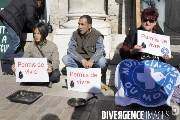 Les mendiants dans la rue