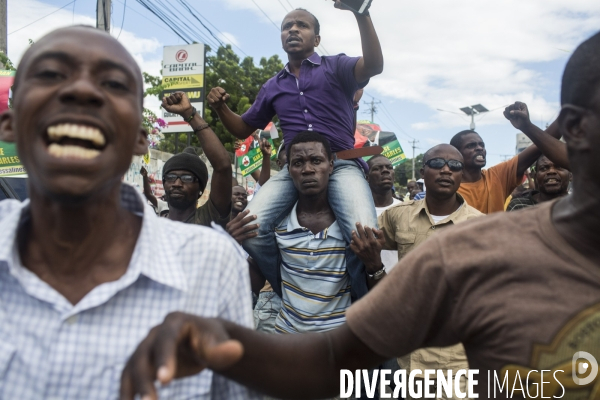 Reactions apres le premier tour des elections presidentielles en haiti.