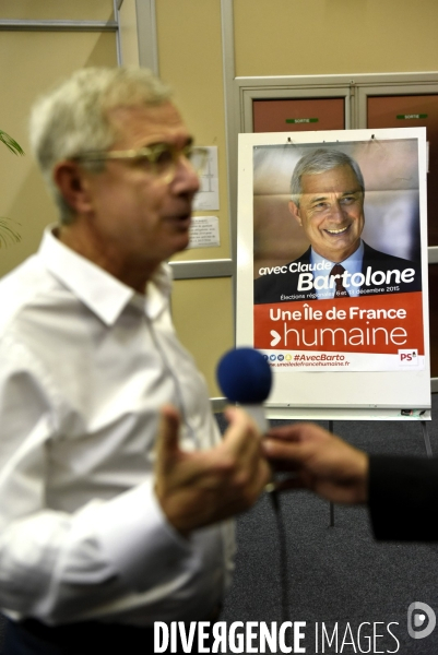 Meeting de Claude BARTOLONE à Pantin pour les élections régionales