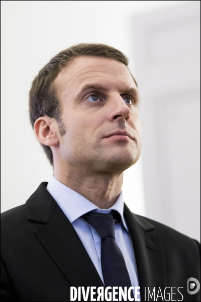 Emmanuel MACRON, le Ministre de l Économie, de l Industrie et du Numérique visite les locaux du site   Leboncoin.fr    dans le cadre du projet de loi  #NOE (Nouvelles Opportunités Economiques)