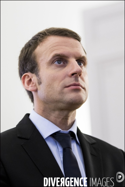 Emmanuel MACRON, le Ministre de l Économie, de l Industrie et du Numérique visite les locaux du site   Leboncoin.fr    dans le cadre du projet de loi  #NOE (Nouvelles Opportunités Economiques)