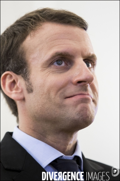 Emmanuel MACRON, le Ministre de l Économie, de l Industrie et du Numérique visite les locaux du site   Leboncoin.fr    dans le cadre du projet de loi  #NOE (Nouvelles Opportunités Economiques)