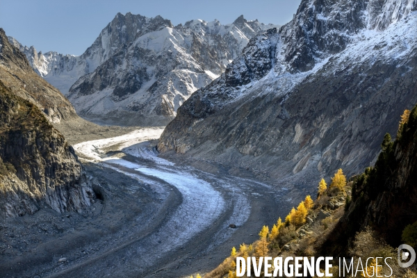 Massif du Mont-Blanc : réchauffement climatique