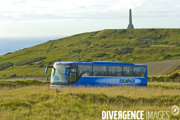 Illustration Octobre2015.Autobus touristique au Cap Gris Nez.