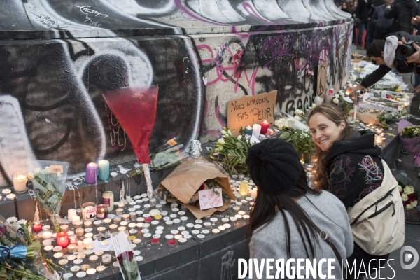 Lendemain des attentats à Paris du 13 novembre 2015