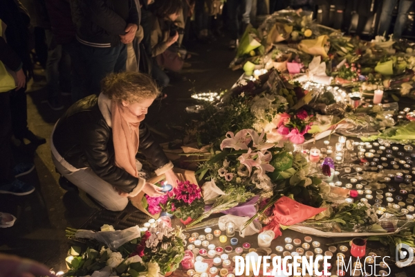 Lendemain des attentats à Paris du 13 novembre 2015