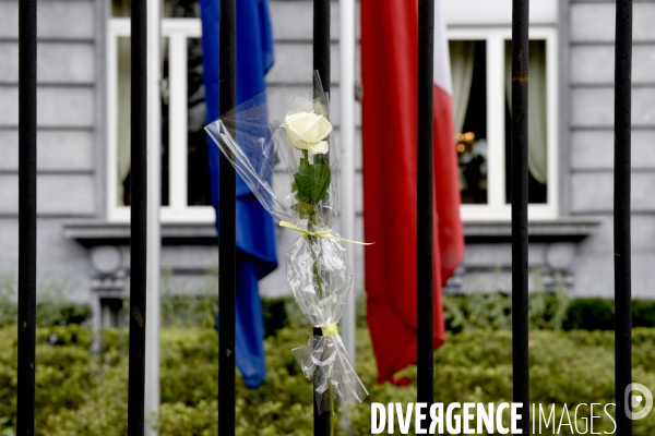 Attentats du 13 novembre. Bruxelles. Ambassade de France.