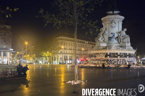Mouvement de panique Place de la République