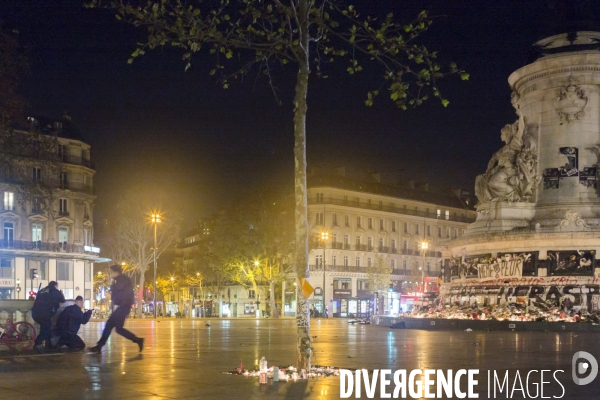 Mouvement de panique Place de la République