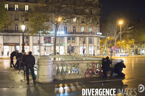 Mouvement de panique Place de la République