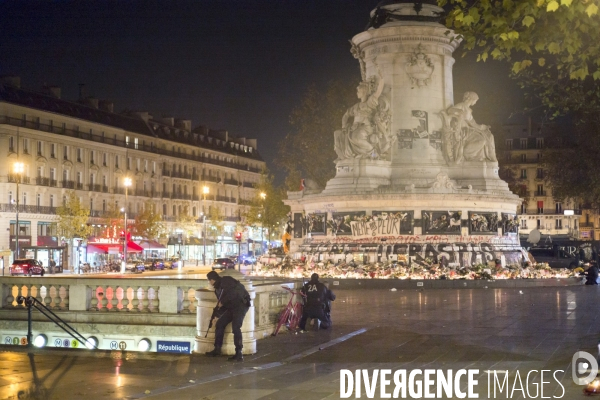 Mouvement de panique Place de la République