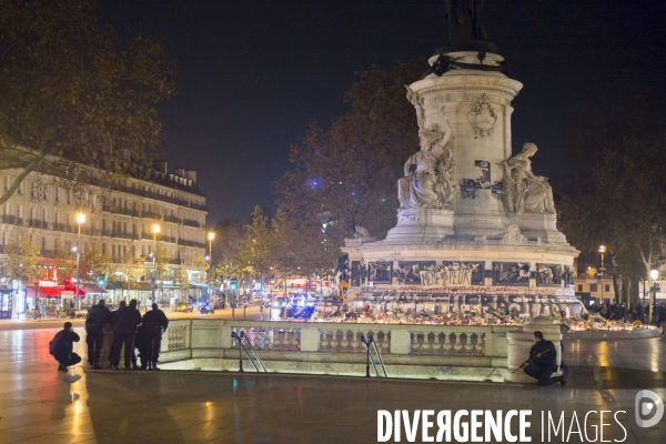Mouvement de panique Place de la République