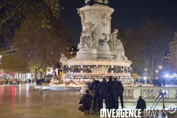 Mouvement de panique Place de la République