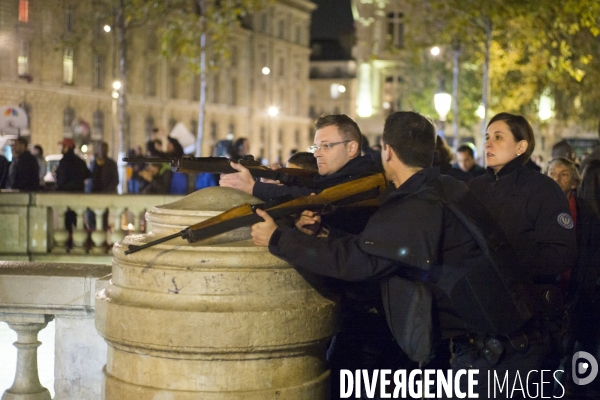 Mouvement de panique Place de la République