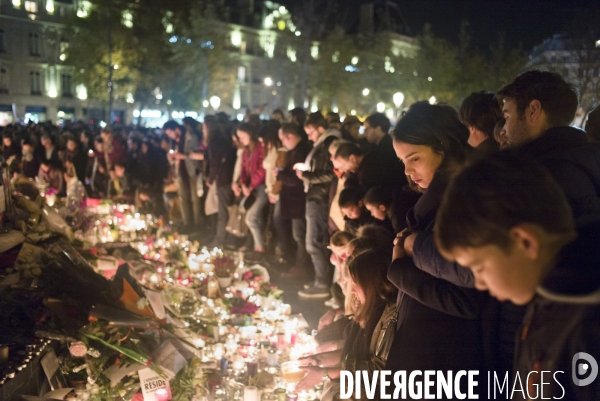 Place de la République : hommage aux victimes des attentats