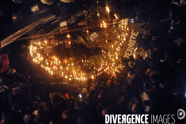 Hommage aux victimes de Paris