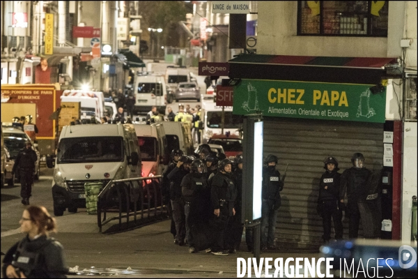 Assaut mené par le RAID et la BRI à Saint Denis contre Abdelhamid Abaaoud le commanditaire présumé des attentats du 13 novembre.