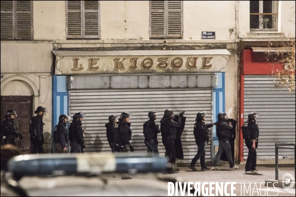 Assaut mené par le RAID et la BRI à Saint Denis contre Abdelhamid Abaaoud le commanditaire présumé des attentats du 13 novembre.