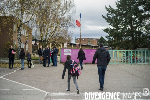 Collegien tue par balle dans un bus scolaire a Hegenheim.