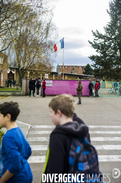 Collegien tue par balle dans un bus scolaire a Hegenheim.