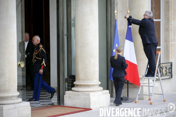 Elysée après les attentats du 13 novembre 2015. Samedi 14 novembre 2015