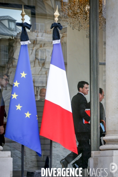 Elysée après les attentats du 13 novembre 2015. Samedi 14 novembre 2015