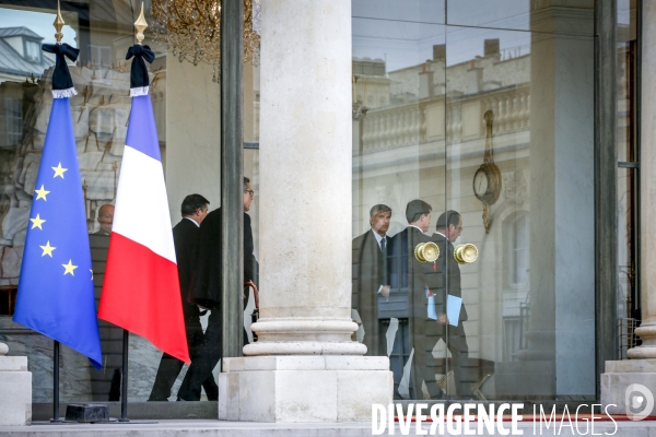 Elysée après les attentats du 13 novembre 2015. Samedi 14 novembre 2015