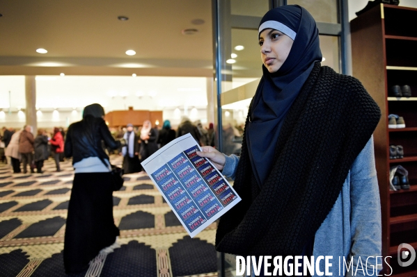 Rassemblement républicain à la mosquée de Créteil