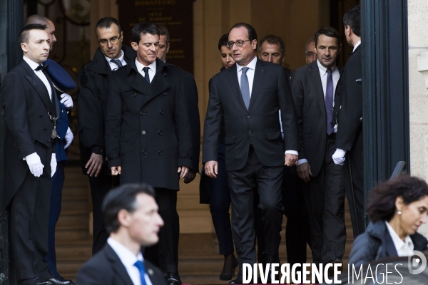 Minute de silence a la Sorbonne