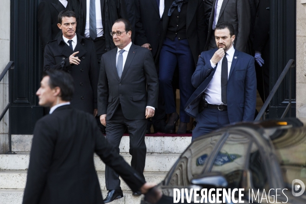 Minute de silence a la Sorbonne