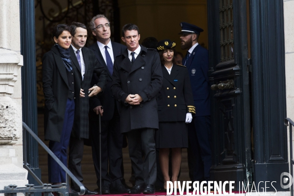 Minute de silence a la Sorbonne