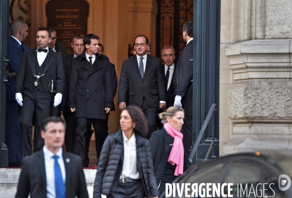 Minute de silence a la Sorbonne