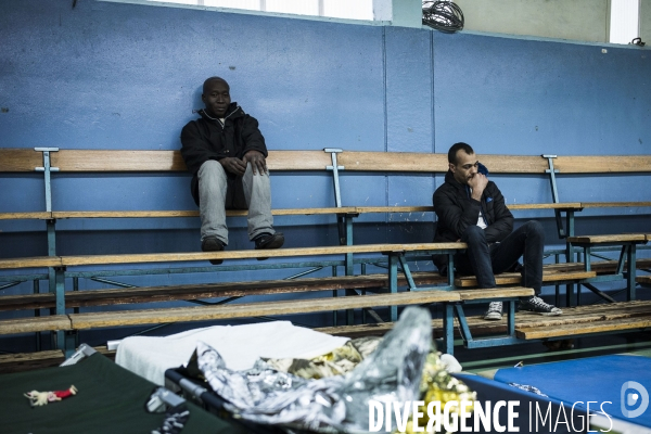Familles de la rue Corbillon au gymnase Maurice-Baquet