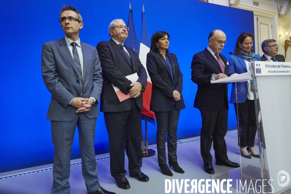 Conference de presse sécurité cop 21