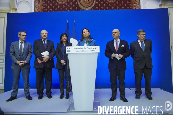 Conference de presse sécurité cop 21